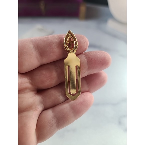 Austrian Crystal Book Marker 24k GP Book Marker - Picture 7 of 10